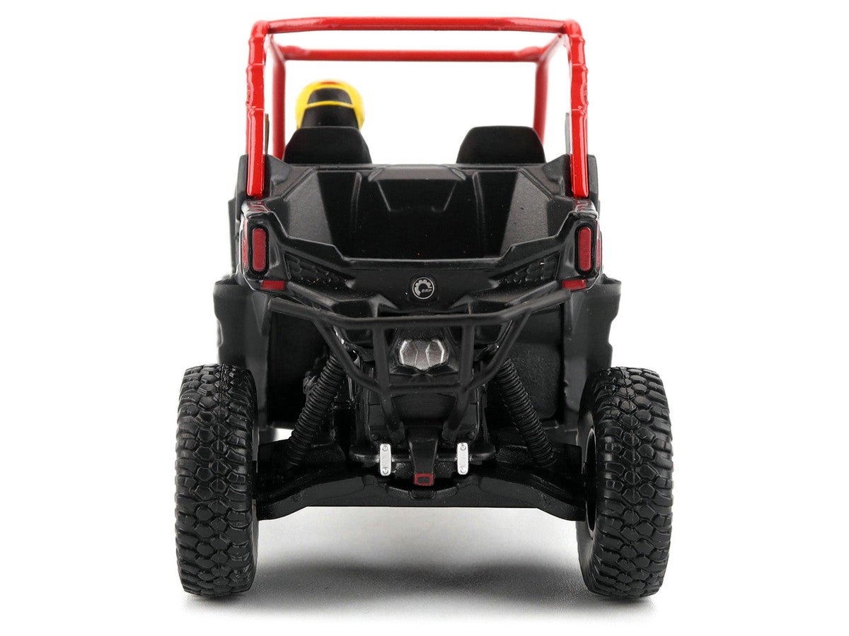 Can-Am Maverick Sport XRC 1000R Red and Gray with Driver Figure 1/32 Diecast Model by BRP Models LuxuryLifeWay Online Store
