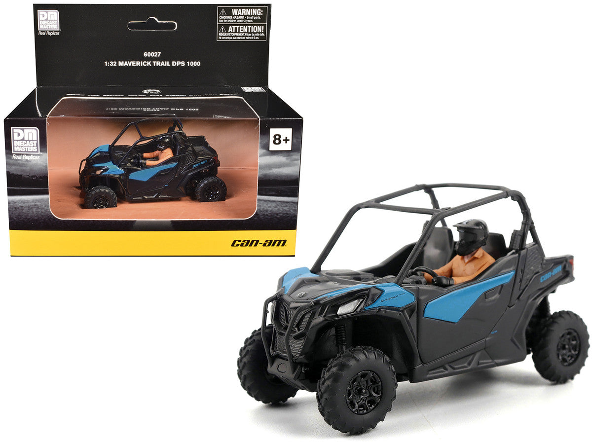 Can-Am Maverick Trail DPS 1000 Blue and Black with Driver Figure 1/32 Diecast Model by BRP Models LuxuryLifeWay Online Store