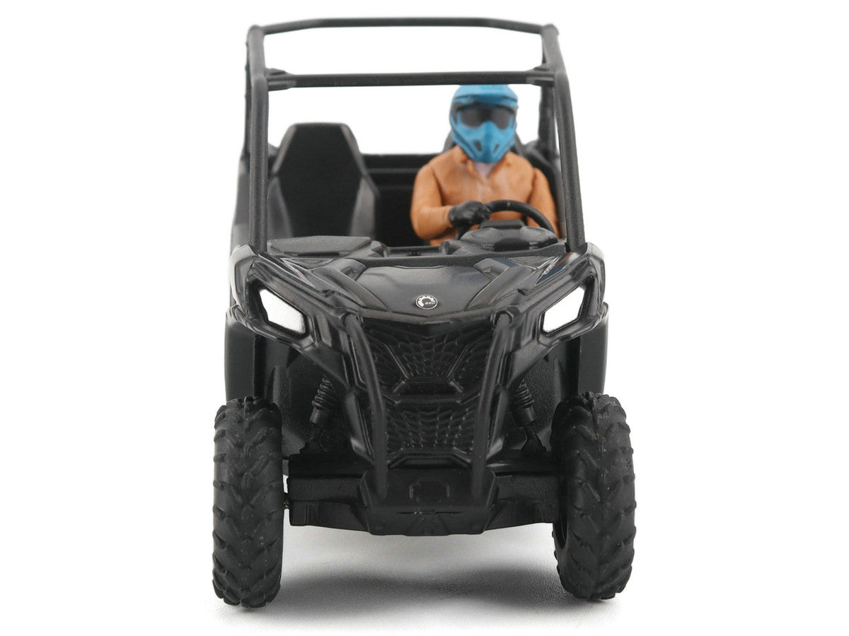Can-Am Maverick Trail DPS 1000 Matt Black with Driver Figure 1/32 Diecast Model by BRP Models LuxuryLifeWay Online Store