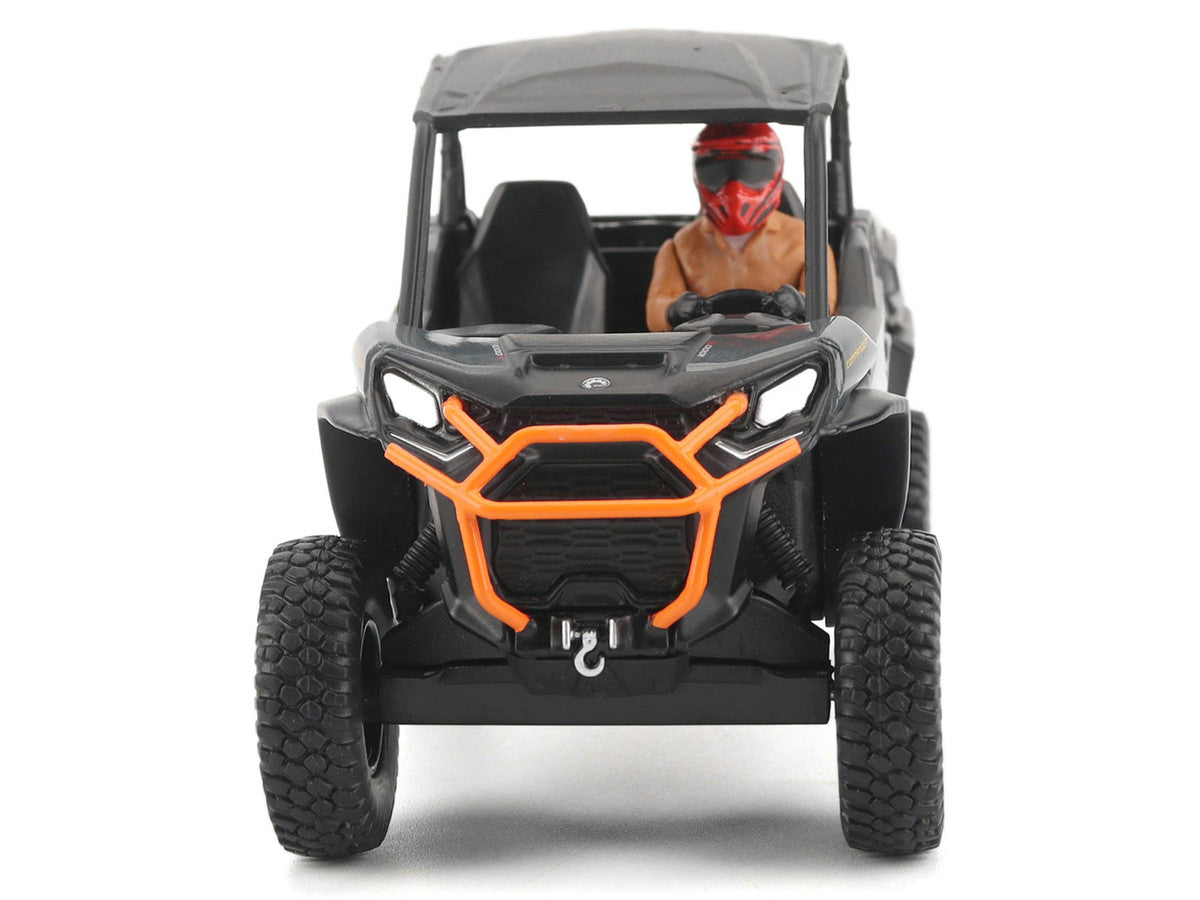 Can-Am Commander XT-P 1000R Gray and Orange with Driver Figure 1/32 Diecast Model by BRP Models LuxuryLifeWay Online Store
