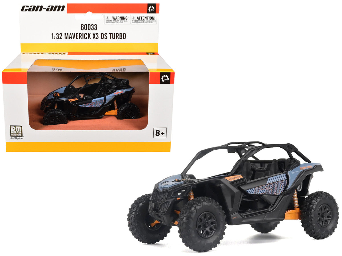 Can-Am Maverick X3 DS Turbo Blue and Orange 1/32 Diecast Model by BRP Models LuxuryLifeWay Online Store