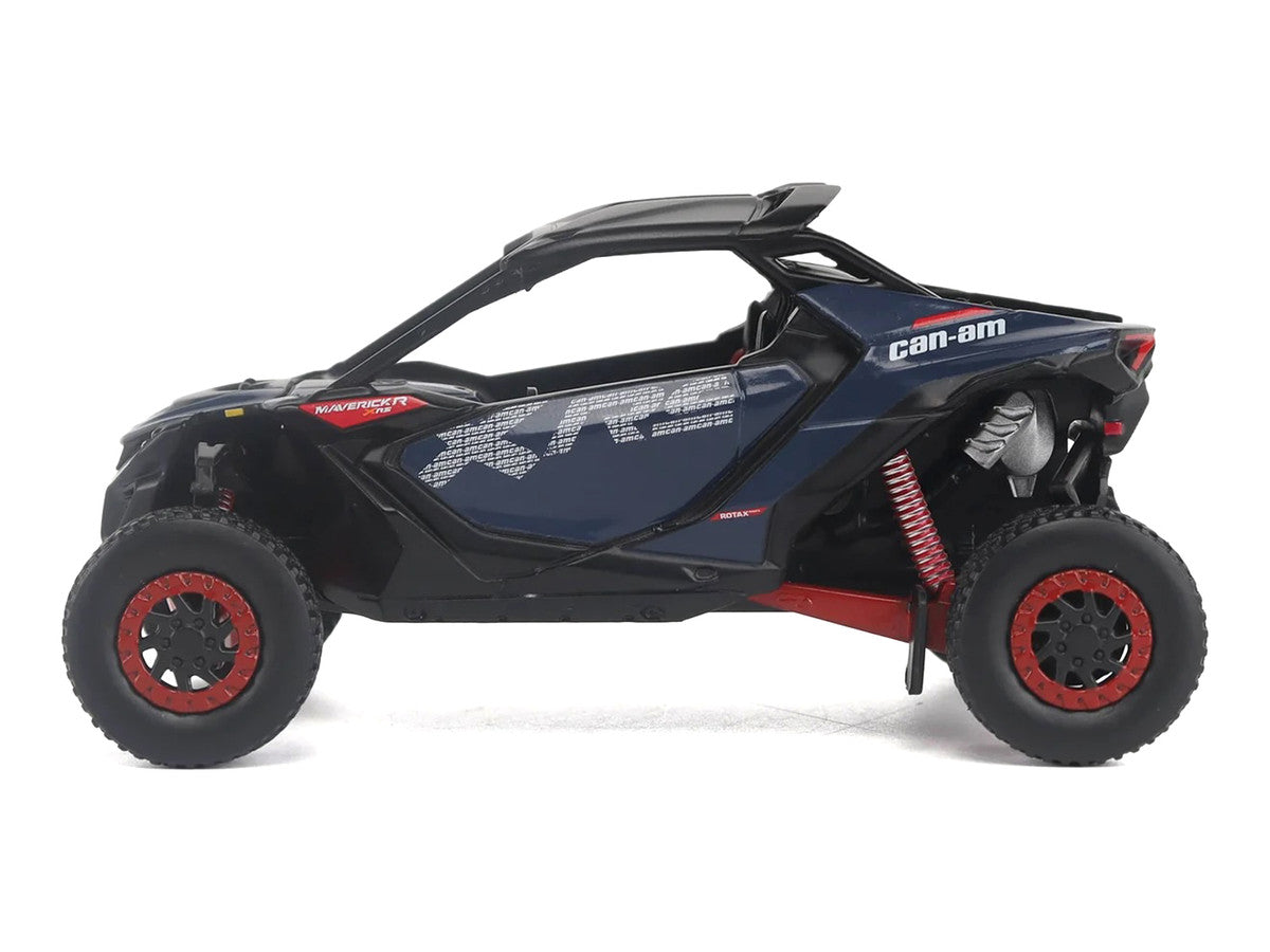 Can-Am Maverick R X RS with Smart-Shox Dark Blue and Red 1/32 Diecast Model by BRP Models LuxuryLifeWay Online Store