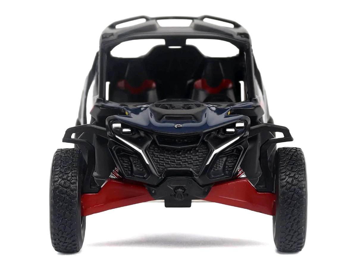 Can-Am Maverick R X RS with Smart-Shox Dark Blue and Red 1/32 Diecast Model by BRP Models LuxuryLifeWay Online Store
