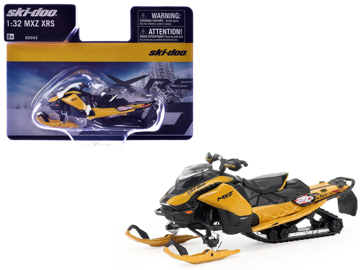 Ski-Doo MXZ XRS 20th Anniversary Snowmobile Yellow 1/32 Die Cast Model by BRP Models LuxuryLifeWay Online Store