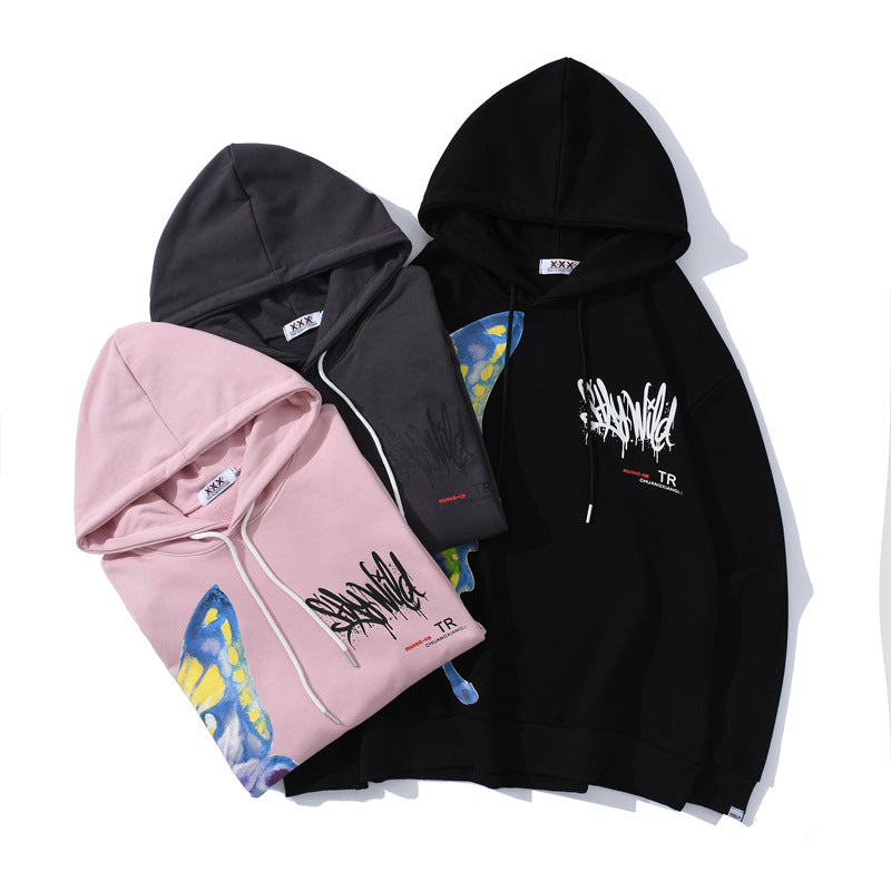 Butterfly print sweatshirt