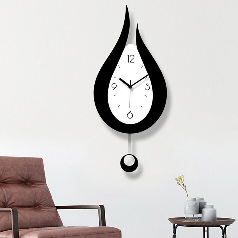 Water drop swing wall clock