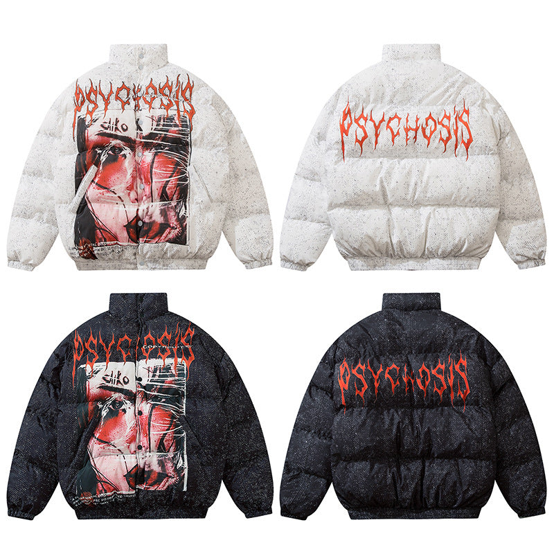 West Coast European and American street characters padded jacket