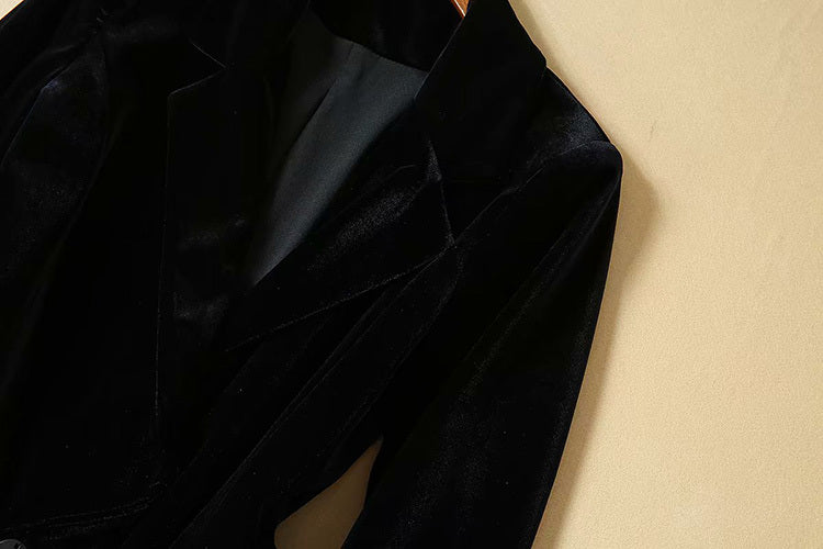Velvet professional suit high-end women