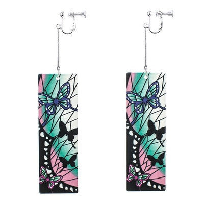 Acrylic Tanjiro Earrings Pi-Mart