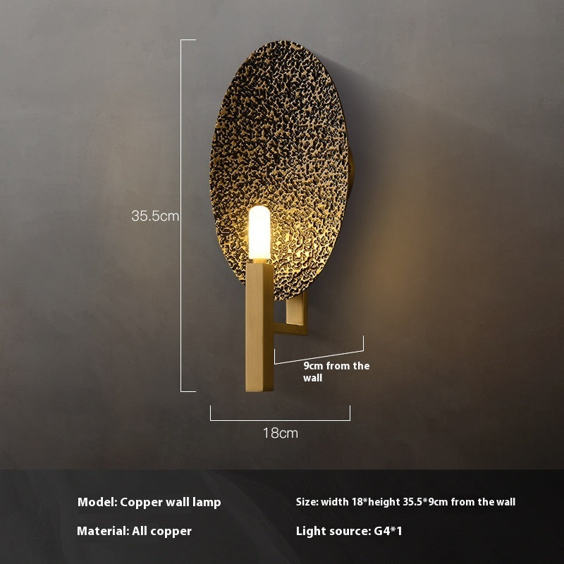 Creative Art Copper Modern Decorative Wall Lamp PearlNestDecor.com