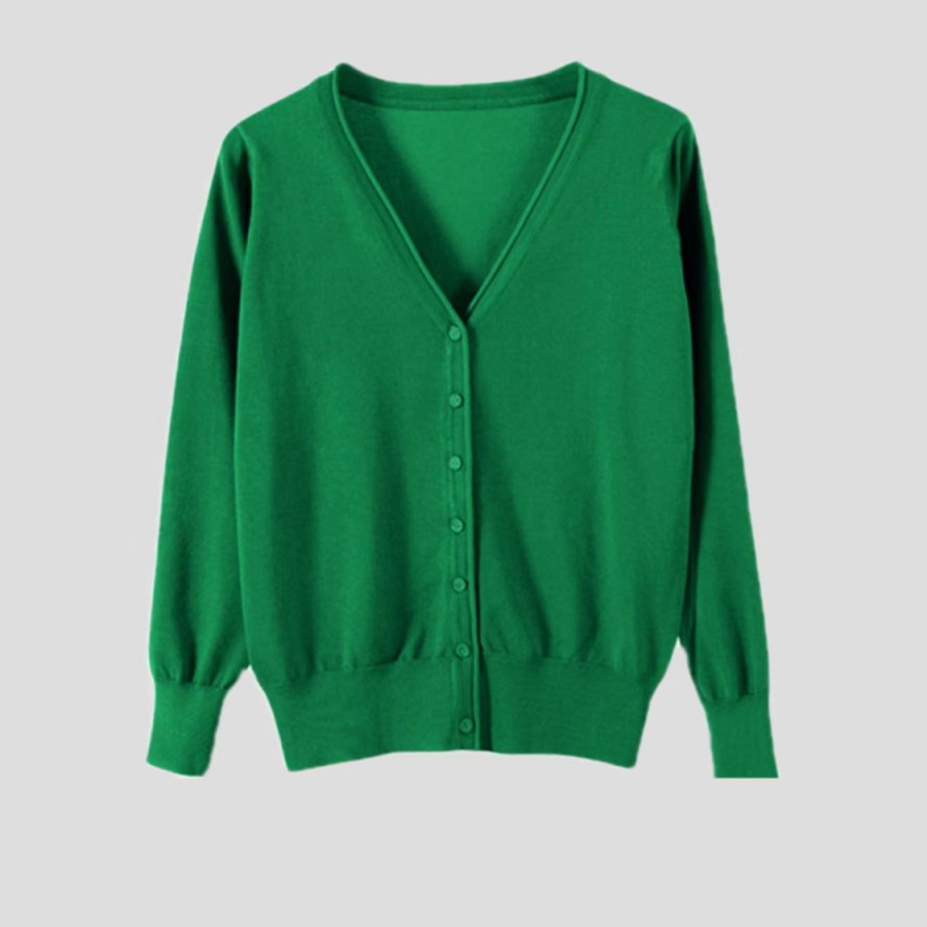 Women's Slim-fit SpringAutumn Plus-size Knitted Cardigan LadyShow.Store