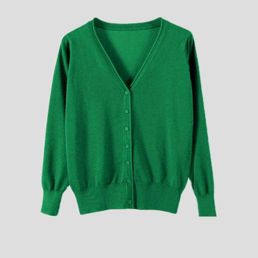 Women's Slim-fit SpringAutumn Plus-size Knitted Cardigan LadyShow.Store