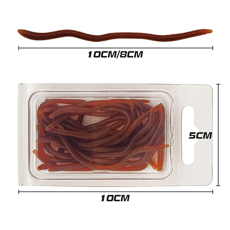 Bionic Earthworm TPR Soft Lure Tri Light Beauty