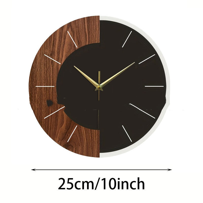 Nordic-style Minimalist Wooden Wall Clock Modern Home Decor Accent Wall Clock PearlNestDecor.com