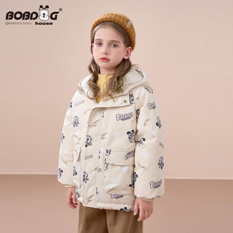 Babu Bean Reversible Down Jacket for Kids Winter Outerwear Pi-Mart
