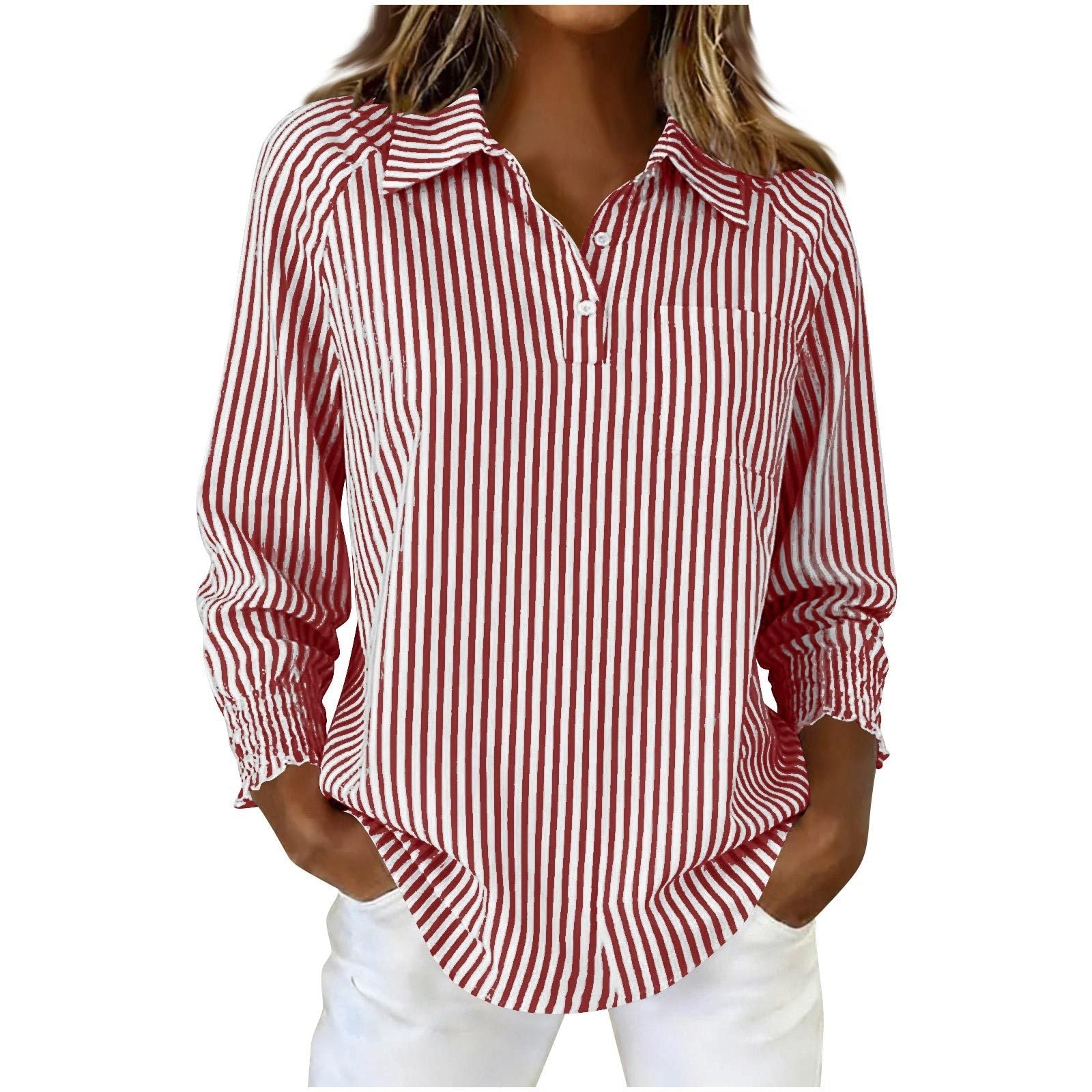 Polyester Women's Shirt LadyShow.Store
