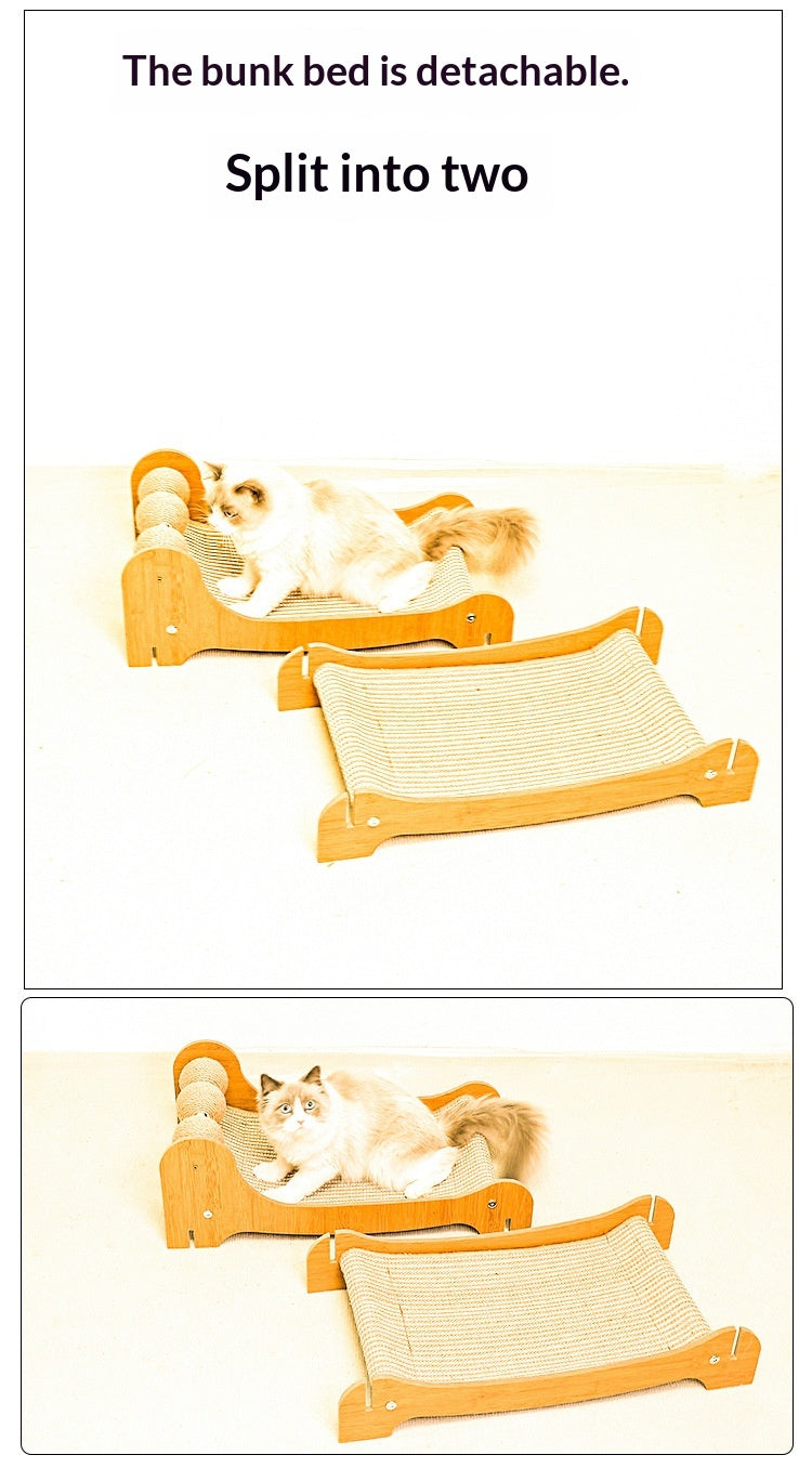Multi-layer Sisal Cat Scratcher Lounge, Wear-Resistant & Low-Shedding Pet Toy Pets Fashion