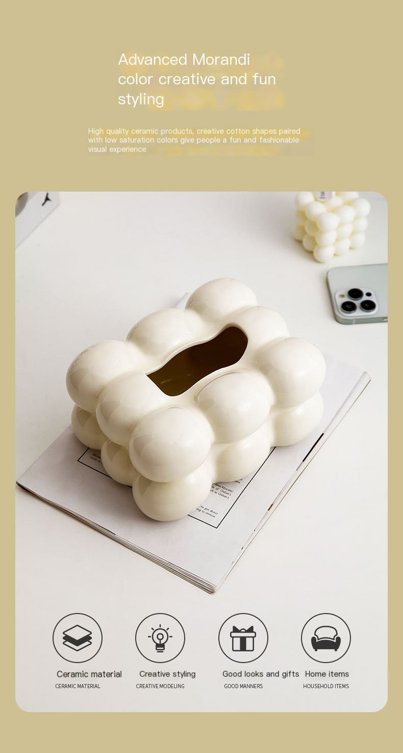 Modern Minimalist Cotton Candy Tissue Box Decor Pi-Mart
