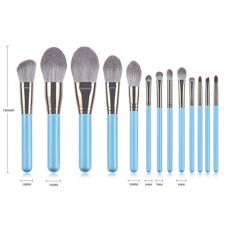 13-Piece Makeup Brush Set with Powder Brush LadyShow.Store