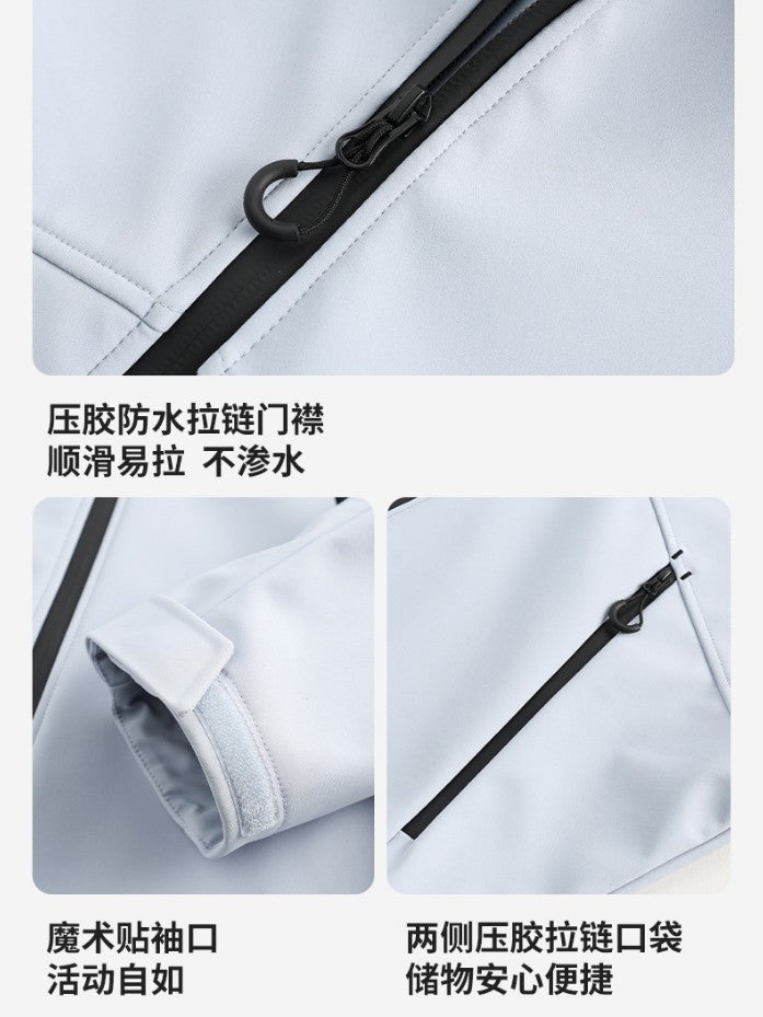 Men's Softshell Jacket 2026 New Spring And Autumn Windproof Waterproof Outdoor Sports Mountaineering Jacket Couple's Coat NorixaFashion.com