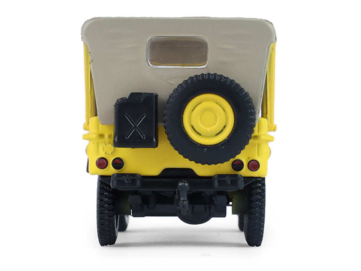1942 Willys MB Jeep "Control Jeep - U.S. Army Air Forces" Yellow with Beige Top "Battalion 64" Series 6 1/64 Diecast Model Car by Greenlight LuxuryLifeWay Online Store