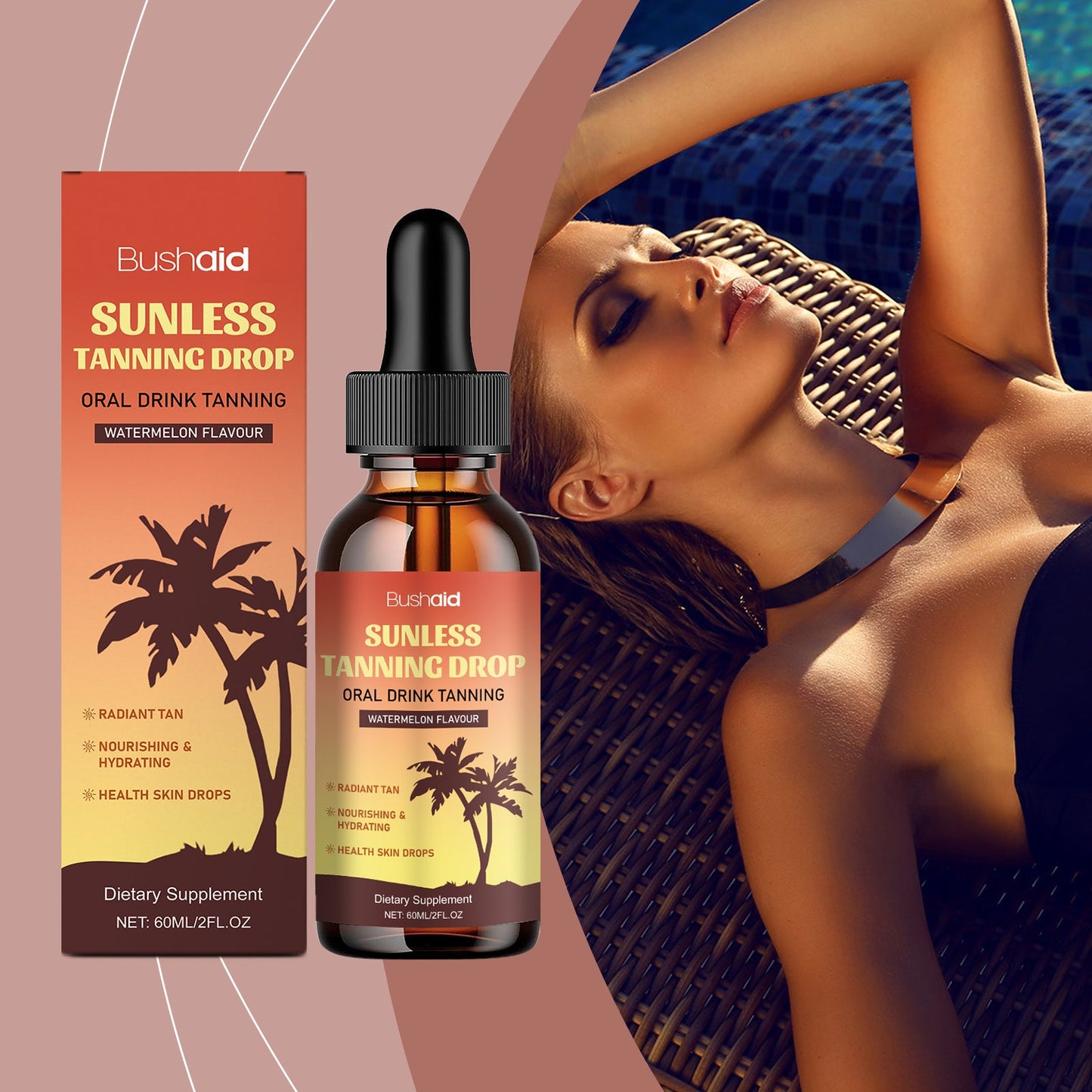Natural Beauty Black Sunless Tanning Drops Oral