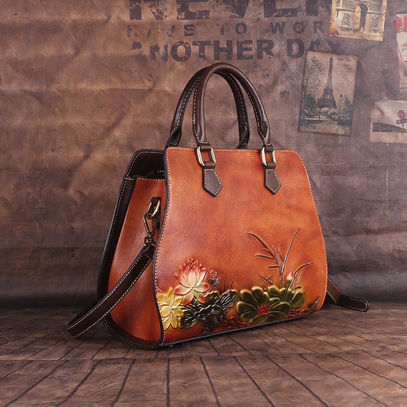 Original first layer cowhide handbags LadyShow.Store