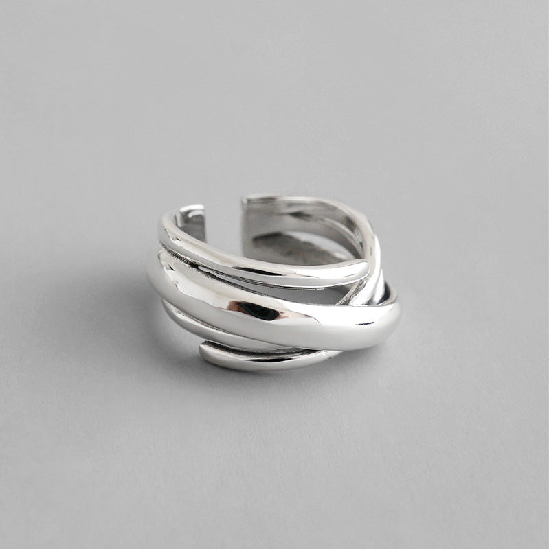S925 Vintage Multilayer Wound Ring LadyShow.Store