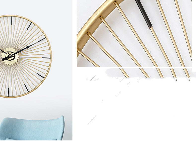 Nordic Creative Wall Clock European Luxury PearlNestDecor.com