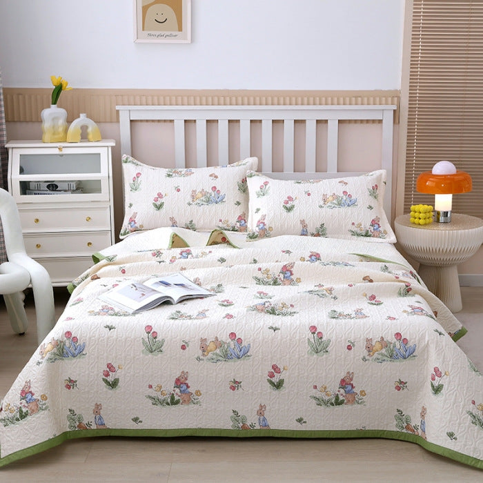 New Cotton Bed Cover Three-piece Set