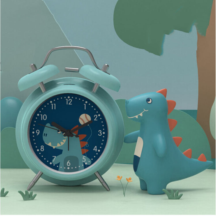 Bag Hair Help Mute Cartoon Small Alarm Clock Luminous Clock Dinosaur Cute Rabbit Bedroom Cute Alarm Clock Best YouTube Store