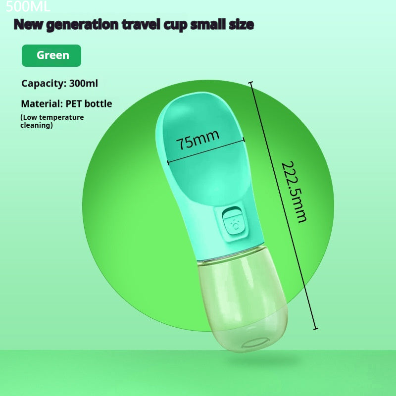 Pet Dog Water Bottle Feeder Bowl Portable Water Food Bottle Pets Outdoor Travel Drinking Dog Bowls Water Bowl For Dogs Pets Fashion