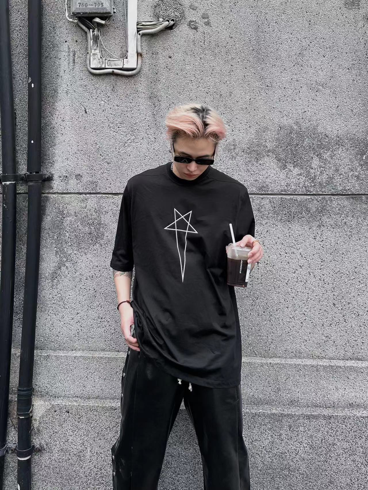 Men's Oversized Gothic Cotton T-Shirt - Summer Streetwear Pi-Mart