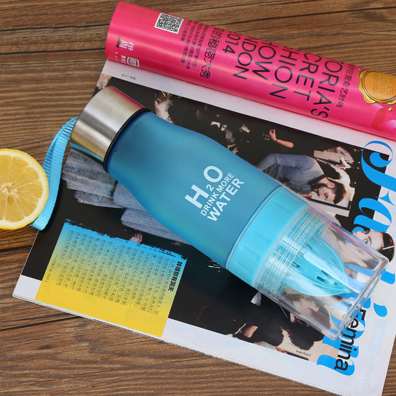Sports Plastic Lemon Water Bottle LadyShow.Store