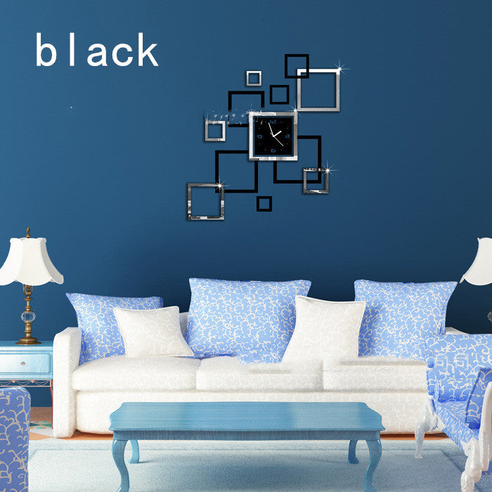 Creative DIY Personality Wall Clock Square Combination Clock PearlNestDecor.com