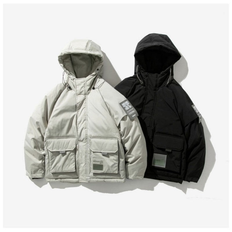 Cloth Embroidered Tooling Down Jacket