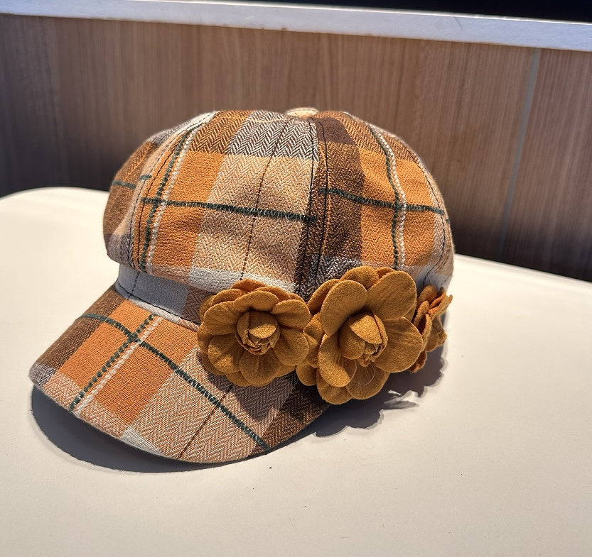 The Checkered Beret Keeps Warm In Autumn And Winter LadyShow.Store
