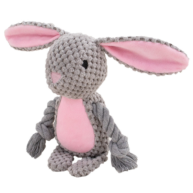 Pet Plush Sound Cotton Rope Toys Interactive Tug Of War Training Item Creative Dog Toy Pet Training Dog Supplies Best YouTube Store