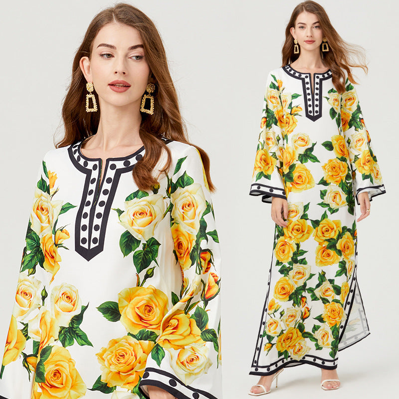 Loose Bohemian Holiday Dress Women NorixaFashion.com