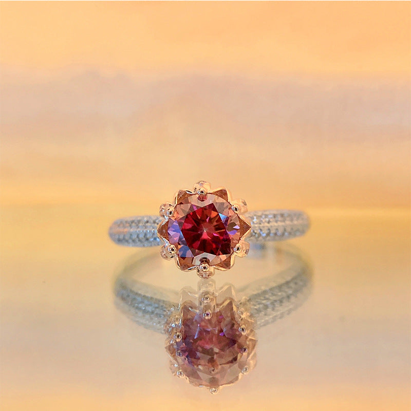 S925 Sterling Silver Moissanite Ring LadyShow.Store
