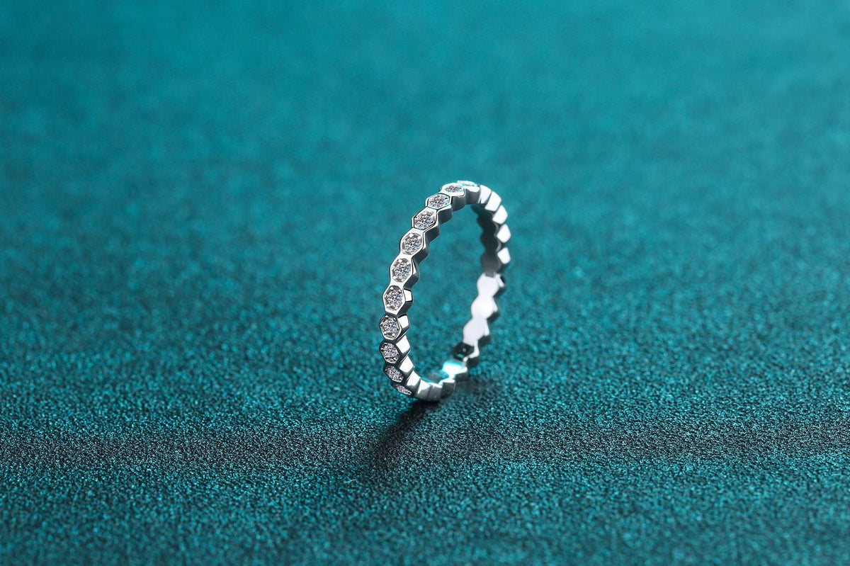 s925 sterling silver diamond wedding ring LadyShow.Store