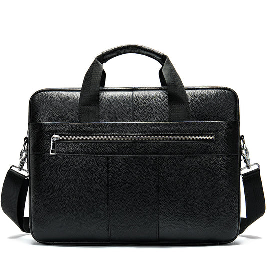 Leather Retro Casual Briefcase Light Business CJD