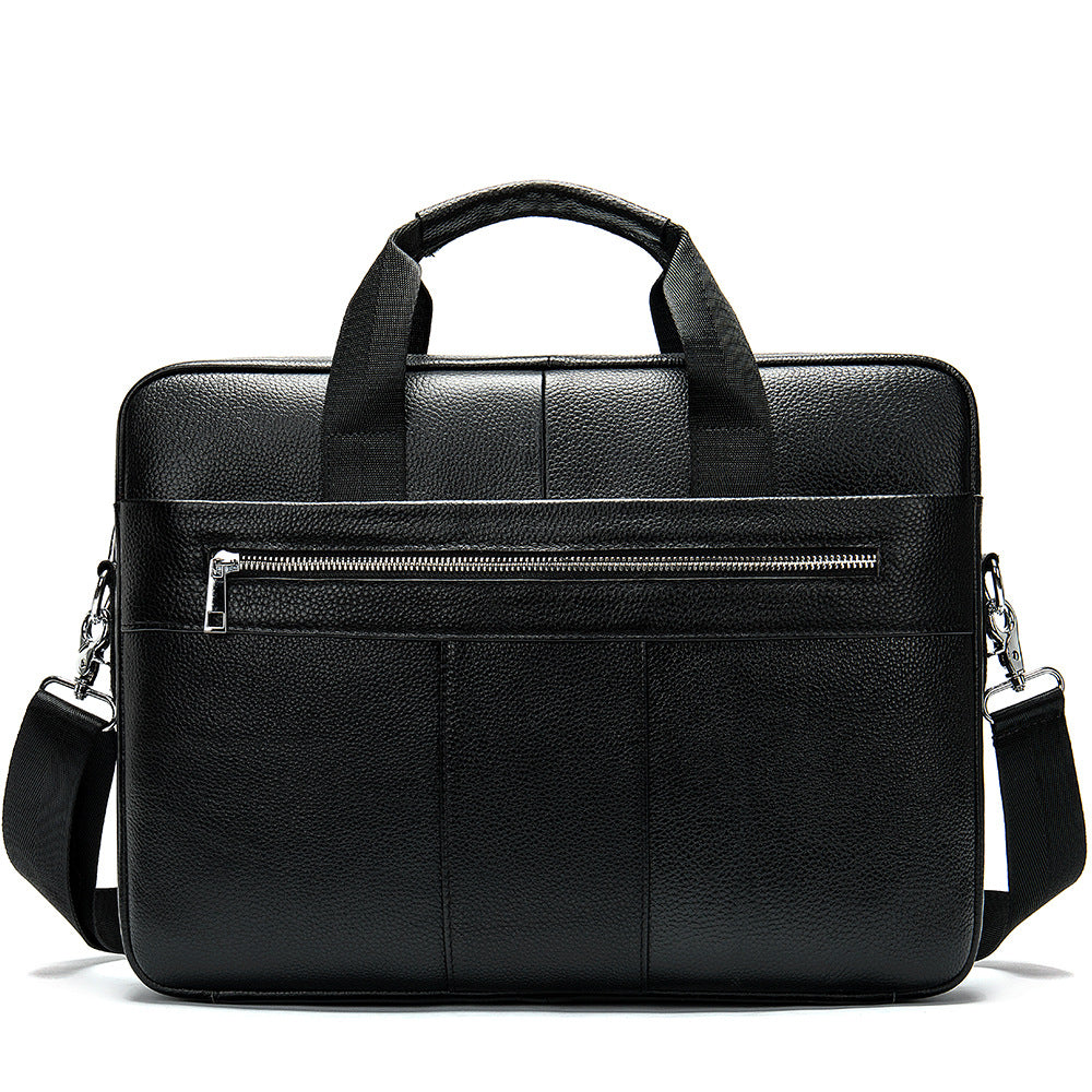 Leather Retro Casual Briefcase Light Business CJD