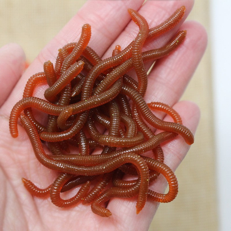 Bionic Earthworm TPR Soft Lure Tri Light Beauty