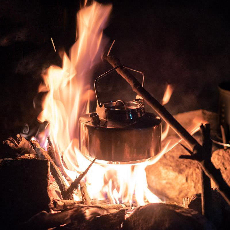 Outdoor Self-driving Camping Stainless Steel Kettle PearlNestDecor.com