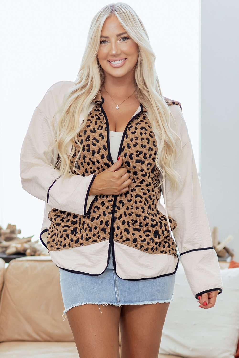 Abigail Piping Open Front Jacket LuxuryLifeWay Online Store