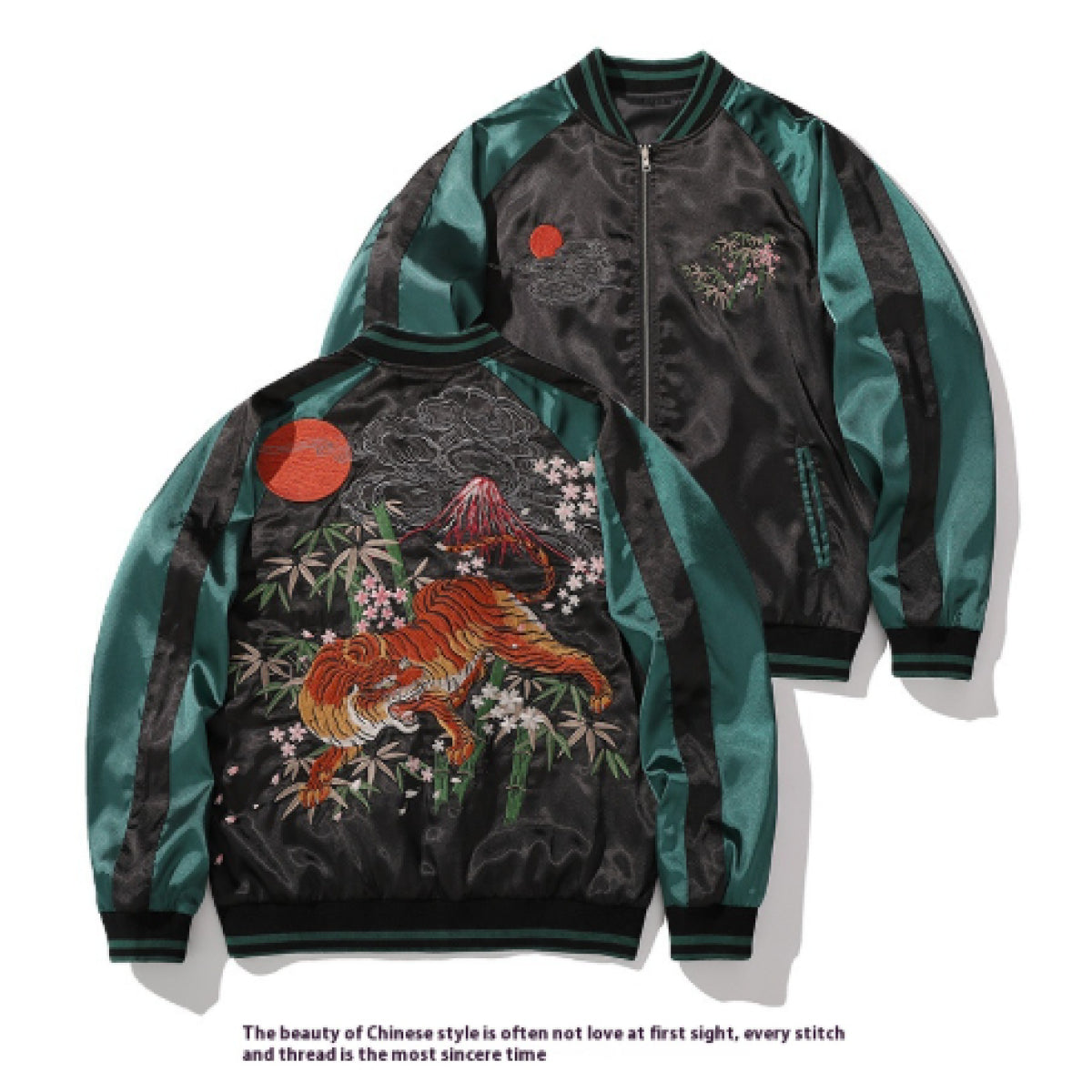 Tiger Mountain Embroidery Special National Style Chinese Fashion Fall Jacket Coat Pi-Mart