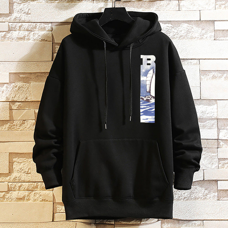 Men's Plus Size Velvet Hooded Jacket for Autumn/Winter Pi-Mart