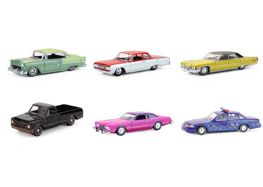 "California Lowriders" Series 7 Set of 6 pieces 1/64 Diecast Model Cars by Greenlight LuxuryLifeWay Online Store