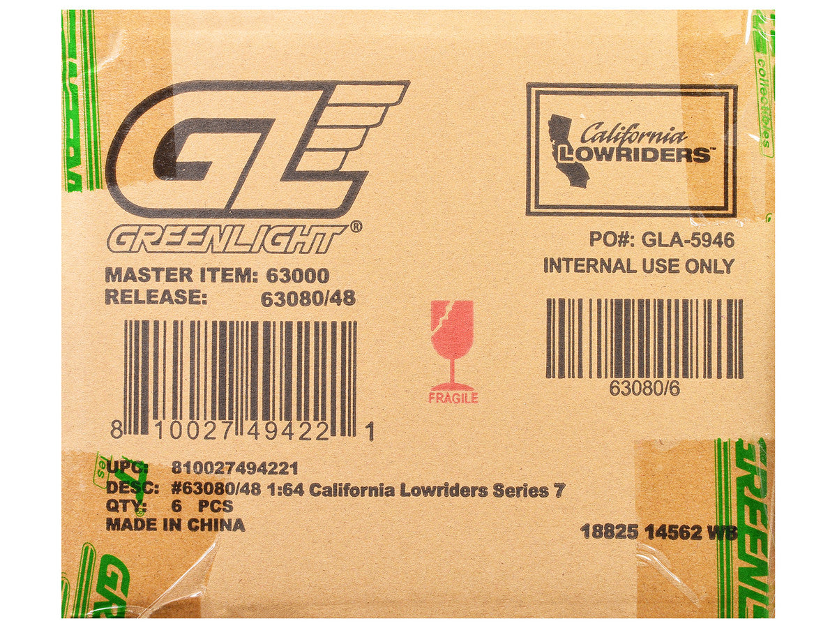 "California Lowriders" Series 7 Set of 6 pieces 1/64 Diecast Model Cars by Greenlight LuxuryLifeWay Online Store